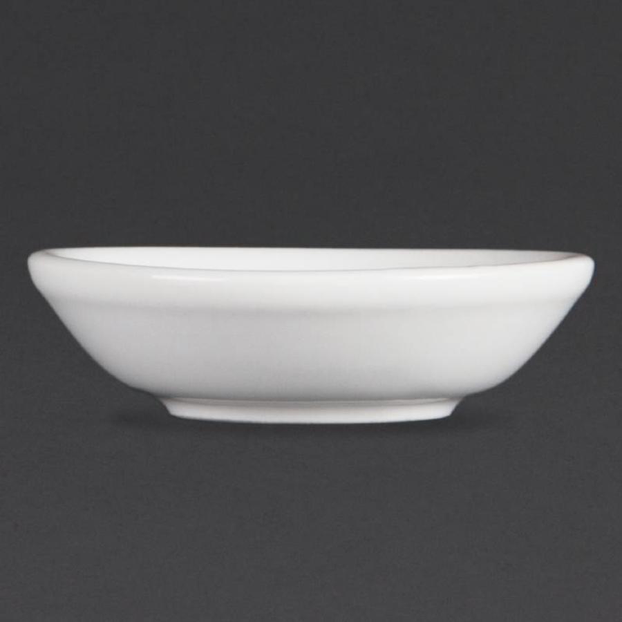 Olympia Whiteware Bol à sauce soja blanc rond 7 cm (12 pièces)