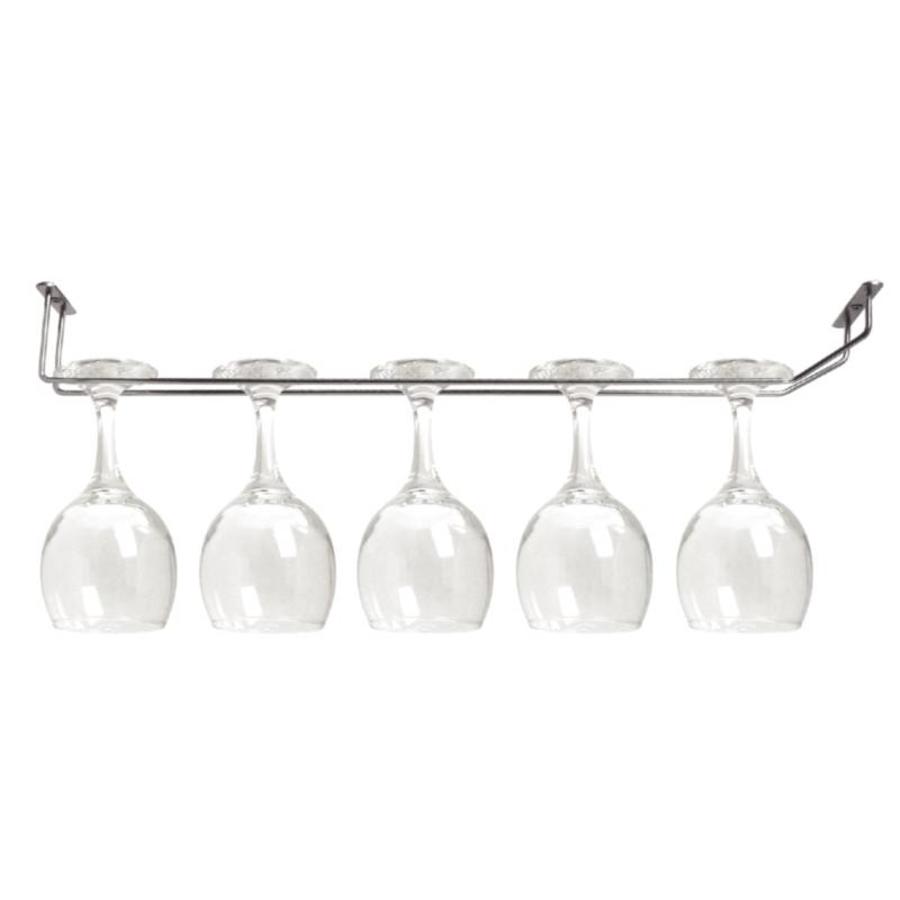 Chromed Glass Rack | 61 cm
