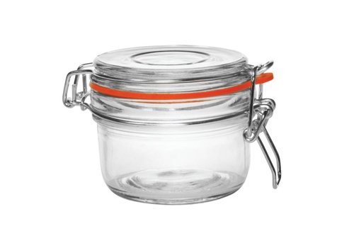  Vogue Glass preserving jar / storage jar with swing top, 0.125 l (6 pieces) 