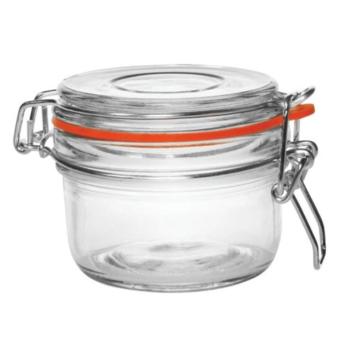  Vogue Einmachglas / Vorratsglas aus Glas mit Bügelverschluss, 0,125 l (6 Stück) 