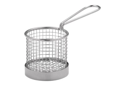  HorecaTraders Panier en acier inoxydable avec poignée | 2 formats 