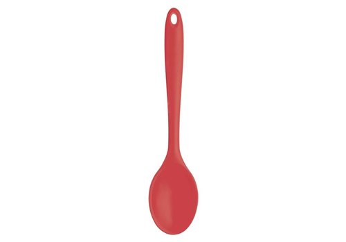  HorecaTraders Flexibele silicone lepel rood 27 cm 