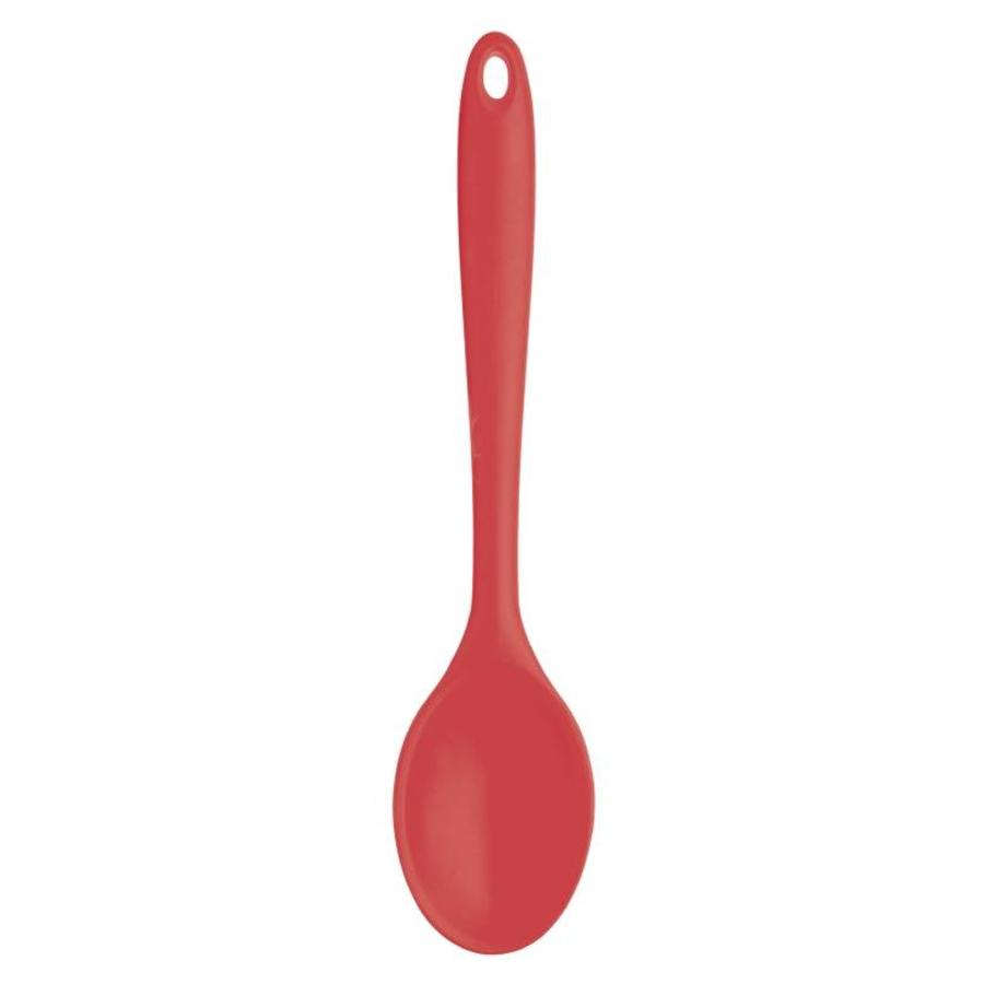 Cuillère flexible en silicone rouge 27 cm