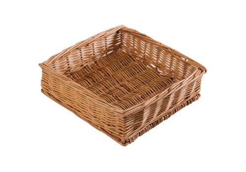  HorecaTraders Panier de table carré | 24 x 24 x 7 cm 