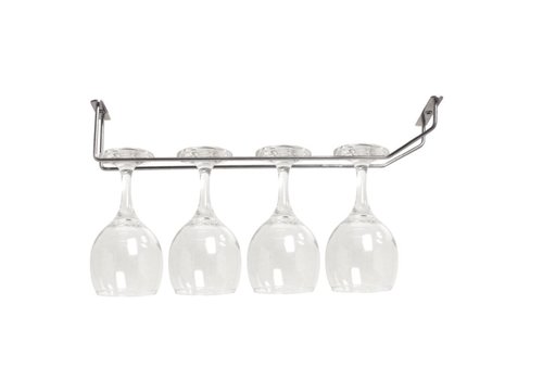  HorecaTraders Chrome Plated Glass Rack | 40.5cm 