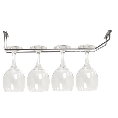 HorecaTraders Étagère en verre chromé | 40,5 cm 
