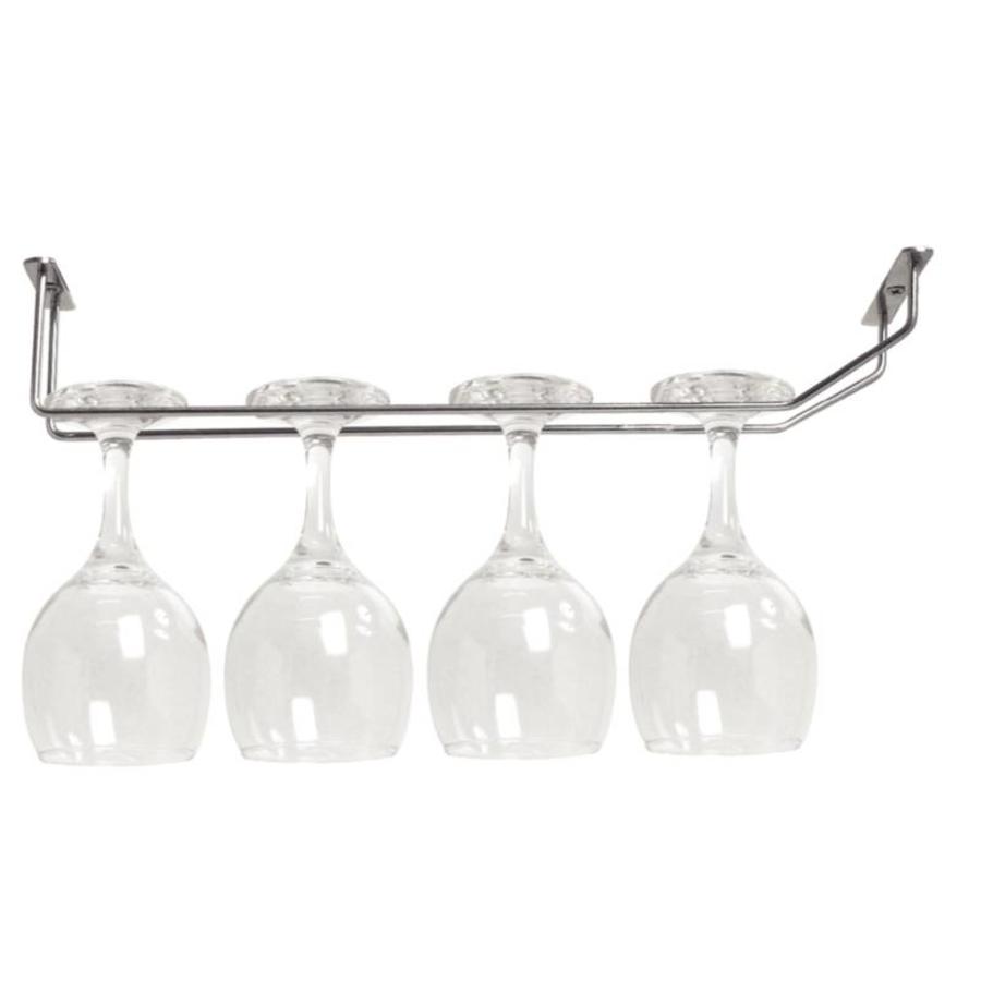 Chrome Plated Glass Rack | 40.5cm