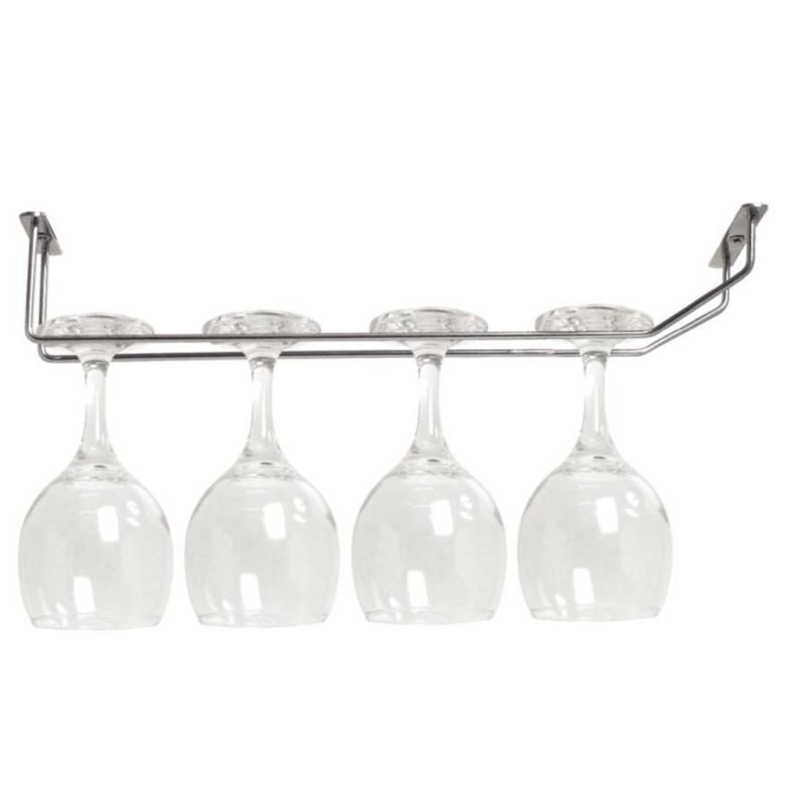 Chromed Glass Rack | 40.5cm
