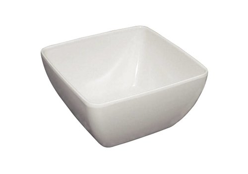  HorecaTraders Kristallon curved bowl white | 2 Sizes 