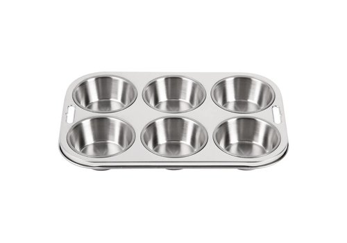 Vogue Moules à muffins profonds en acier inoxydable | 6 formes 