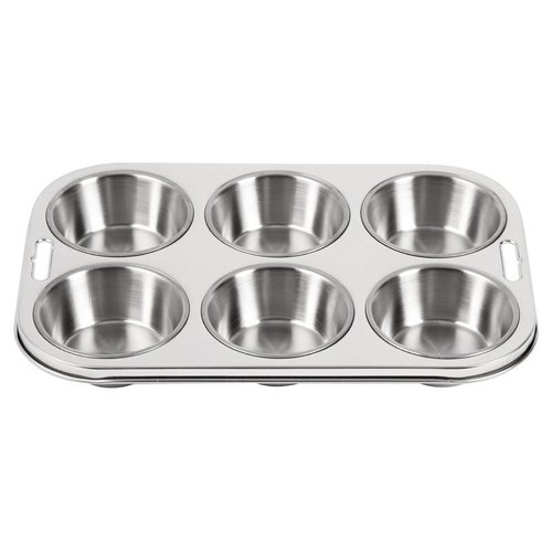 Vogue Moules à muffins profonds en acier inoxydable | 6 formes 