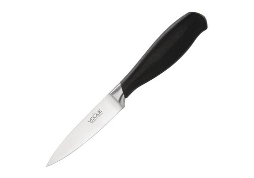  Vogue Couteau d'office professionnel noir à poignée souple | 8 cm 