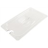 HorecaTraders Plastic lid GN 1/2 with spoon recess