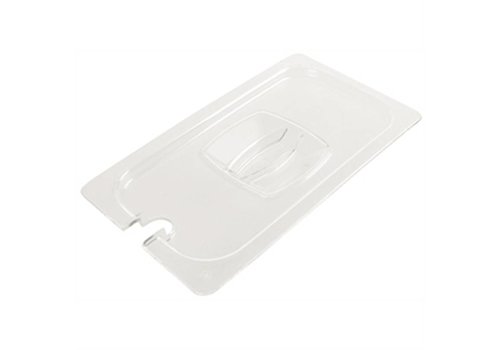  HorecaTraders Plastic lid GN 1/2 with spoon recess 