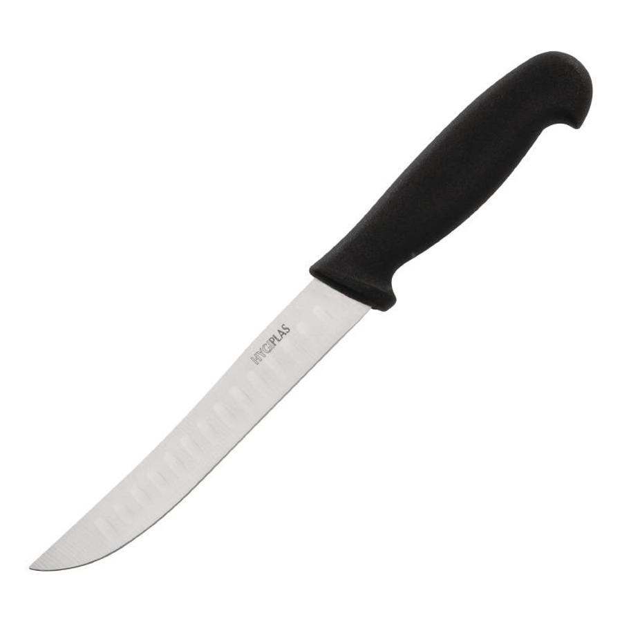 Office knife black | 12.5cm (Waved)
