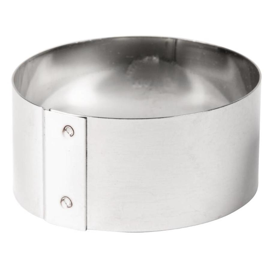 Moule à gâteau rond en acier inoxydable | 6,2 x 3 cm