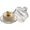 Glass butter dish 90(Ø)x90mm 3.5x3.5"