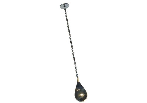  HorecaTraders Cuillère à cocktail en acier inoxydable | 27 cm 