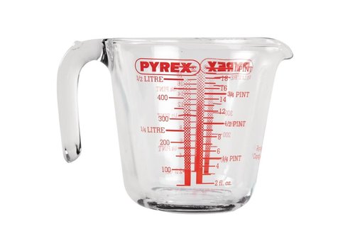  Pyrex Tasse à mesurer en verre | 2 formats 