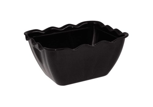  HorecaTraders Kristallon food storage box black | 0.75 liter 