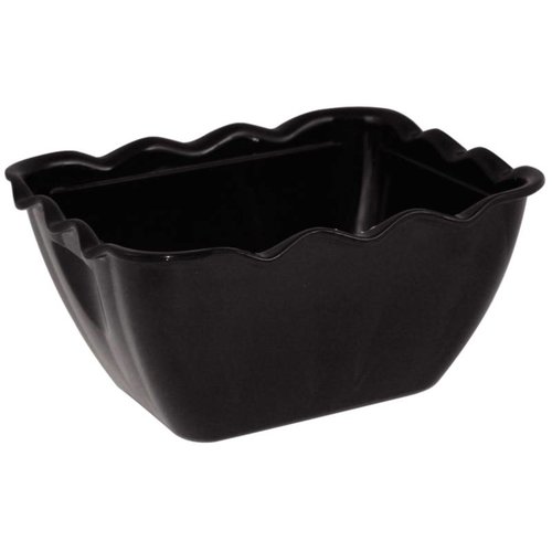  HorecaTraders Kristallon food container black | 0.75 liters 