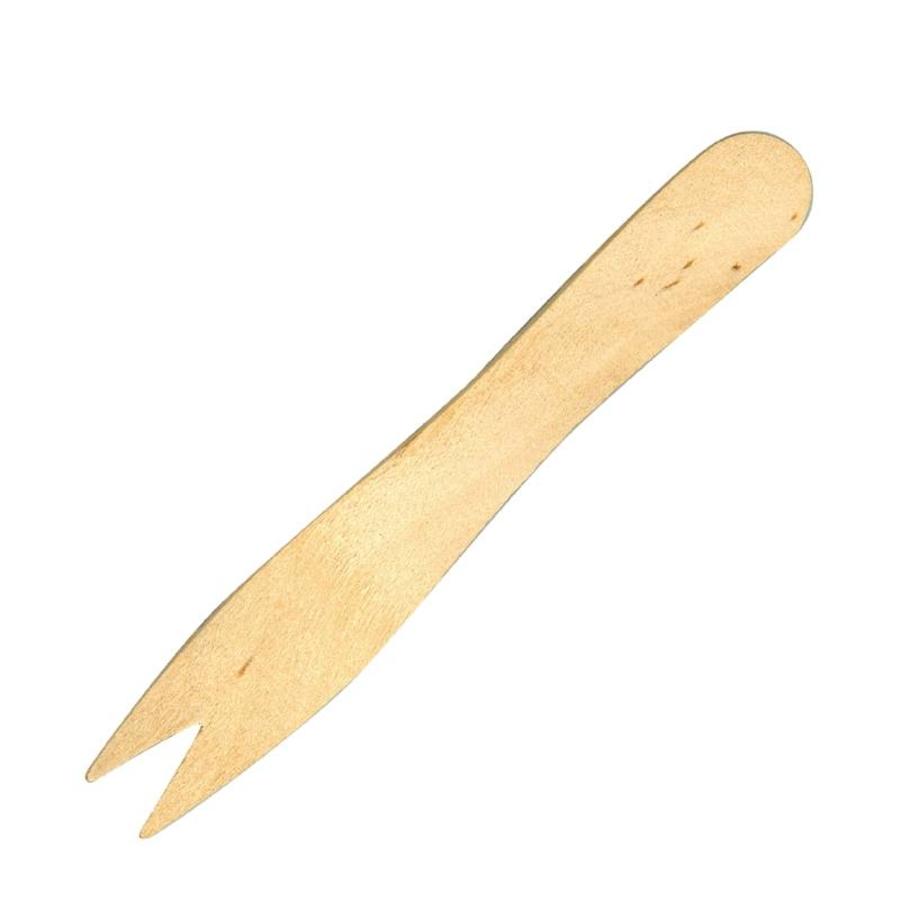 Wooden French fries fork | 9.5cm