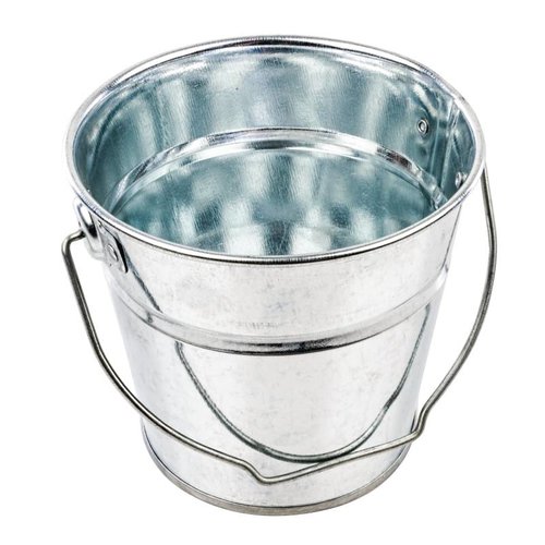  HorecaTraders Round Galvanized Bucket | 2 Formats 