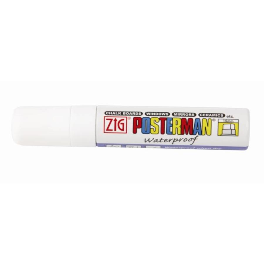 Weatherproof Sign Marker White | 15 mm