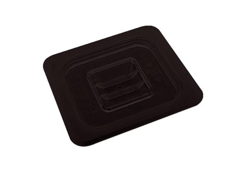  Vogue Couvercle GN en plastique 1/2 | noir 