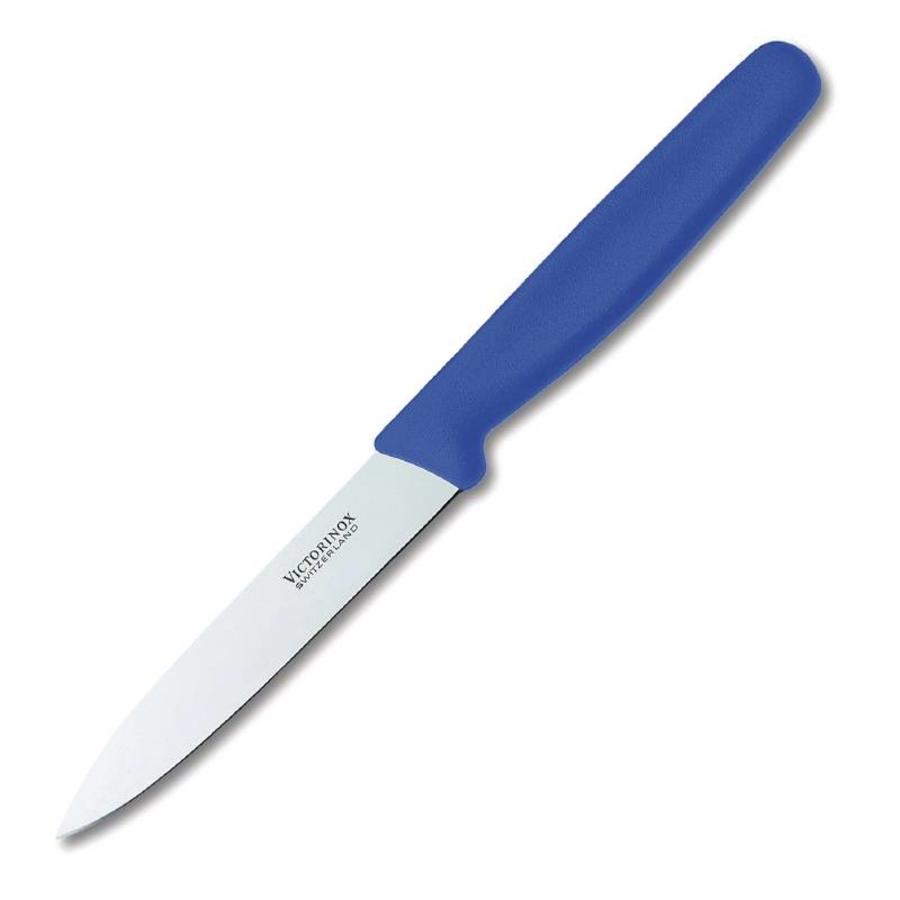 Blaues Schälmesser aus Edelstahl | 10 cm