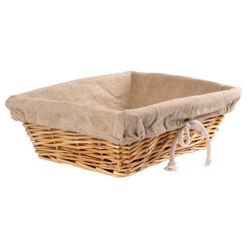  HorecaTraders Bread basket with cover | 9.5(h) x 31.5(w) x 23(d)cm 