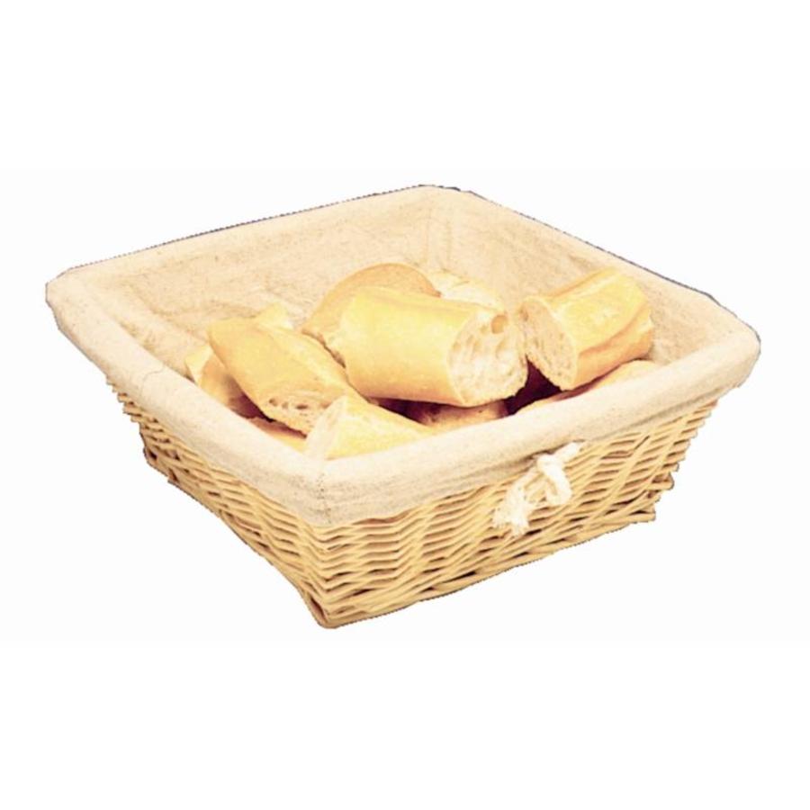 Bread basket square with cover | 23x23x10cm