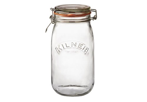  HorecaTraders Kilner glass preserving jar / storage jar with swing top, 1.5 l 