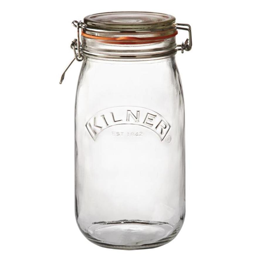 Kilner glass preserving jar / storage jar with swing top, 1.5 l