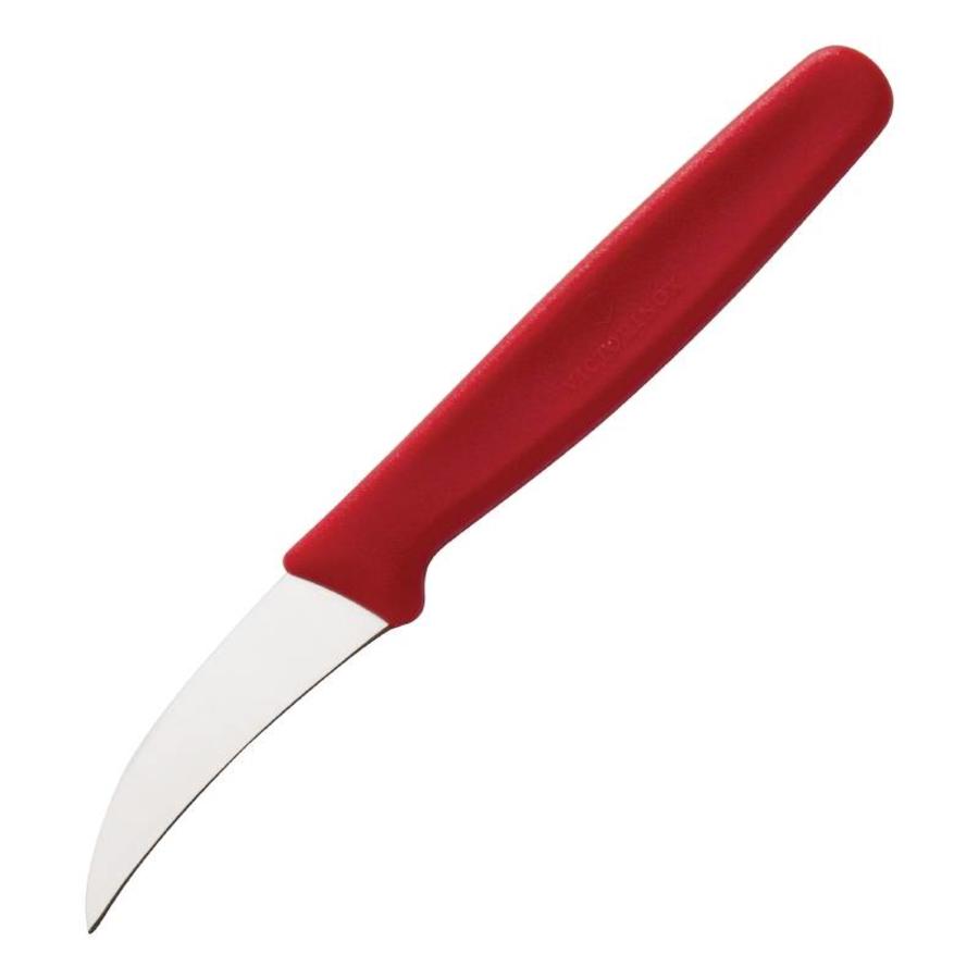Couteau d'office en acier inoxydable rouge | 6 cm