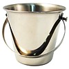 HorecaTraders Seau à copeaux en acier inoxydable | 0,5 litre