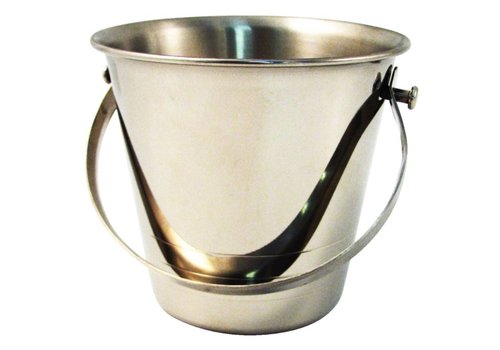  HorecaTraders Seau à copeaux en acier inoxydable | 0,5 litre 