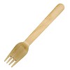 HorecaTraders Wooden cutlery fork 16 cm (100 pieces)