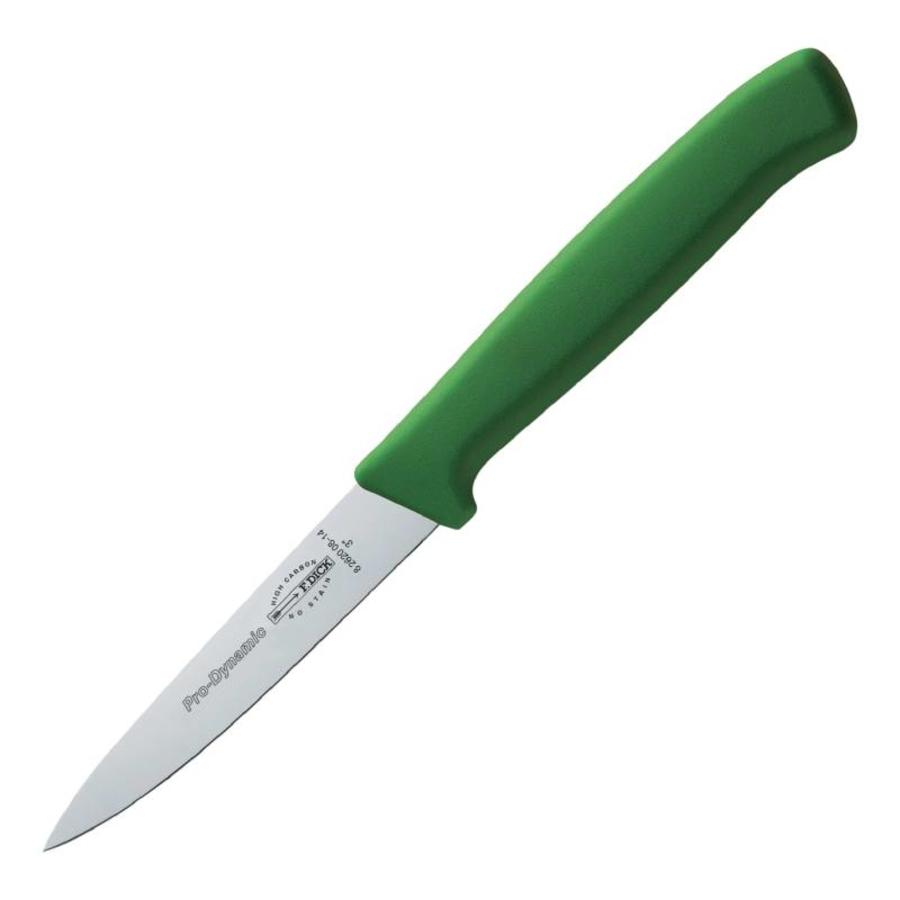 Vegetable knife color code green | 7.5 cm