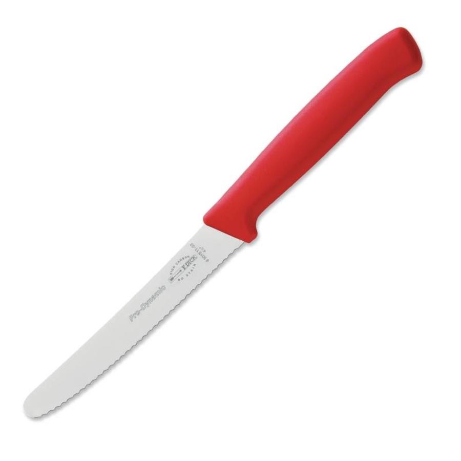 Pro Dynamic red serrated paring knife | 11cm