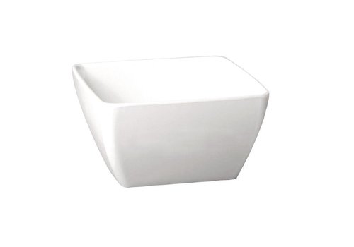  HorecaTraders Melamine square bowl white | 4 Formats 