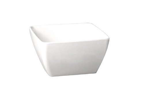 HorecaTraders Melamine square bowl white | 4 sizes 