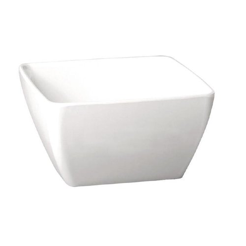  HorecaTraders Melamine square bowl white | 4 Formats 