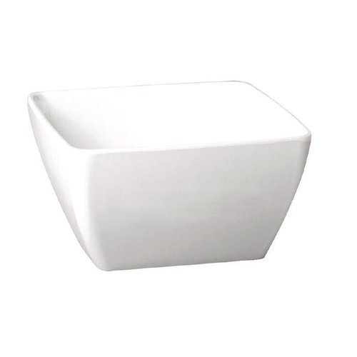  HorecaTraders Melamine square bowl white | 4 sizes 