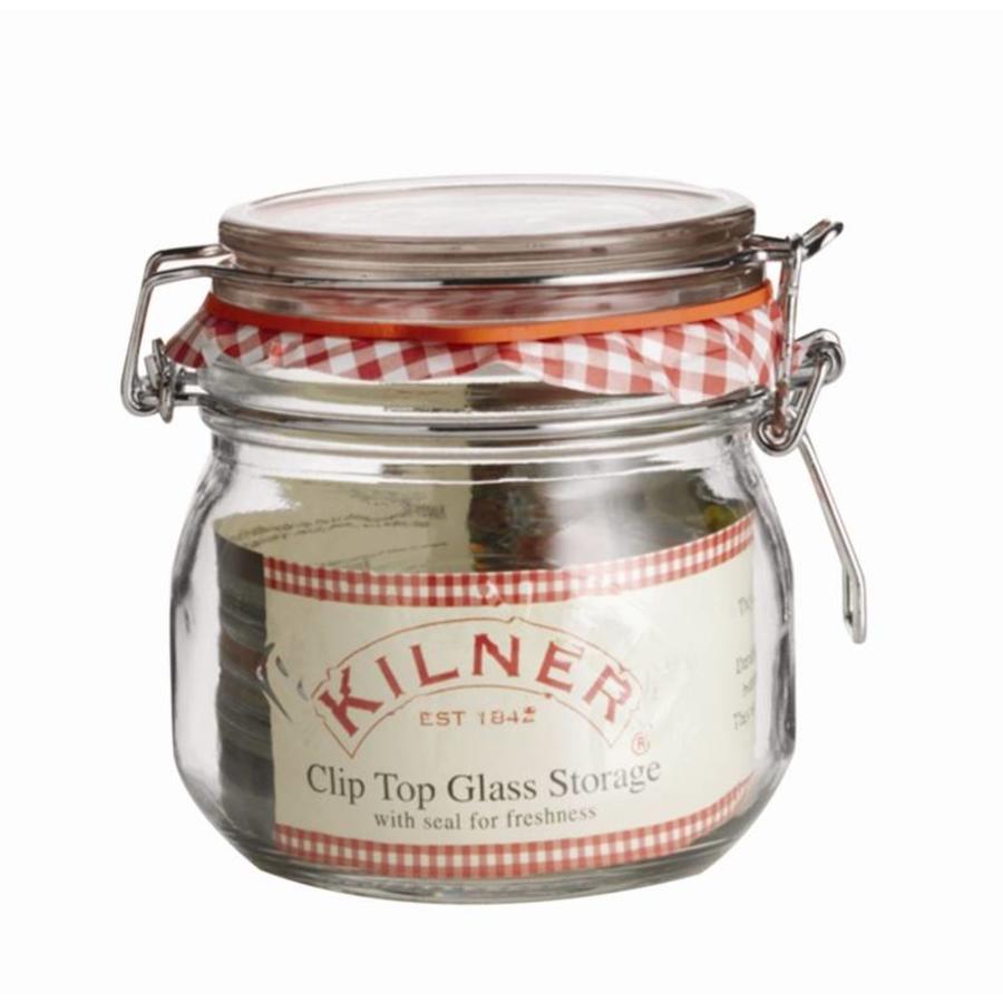 Kilner glass preserving jar / storage jar with swing top, 0.5 l