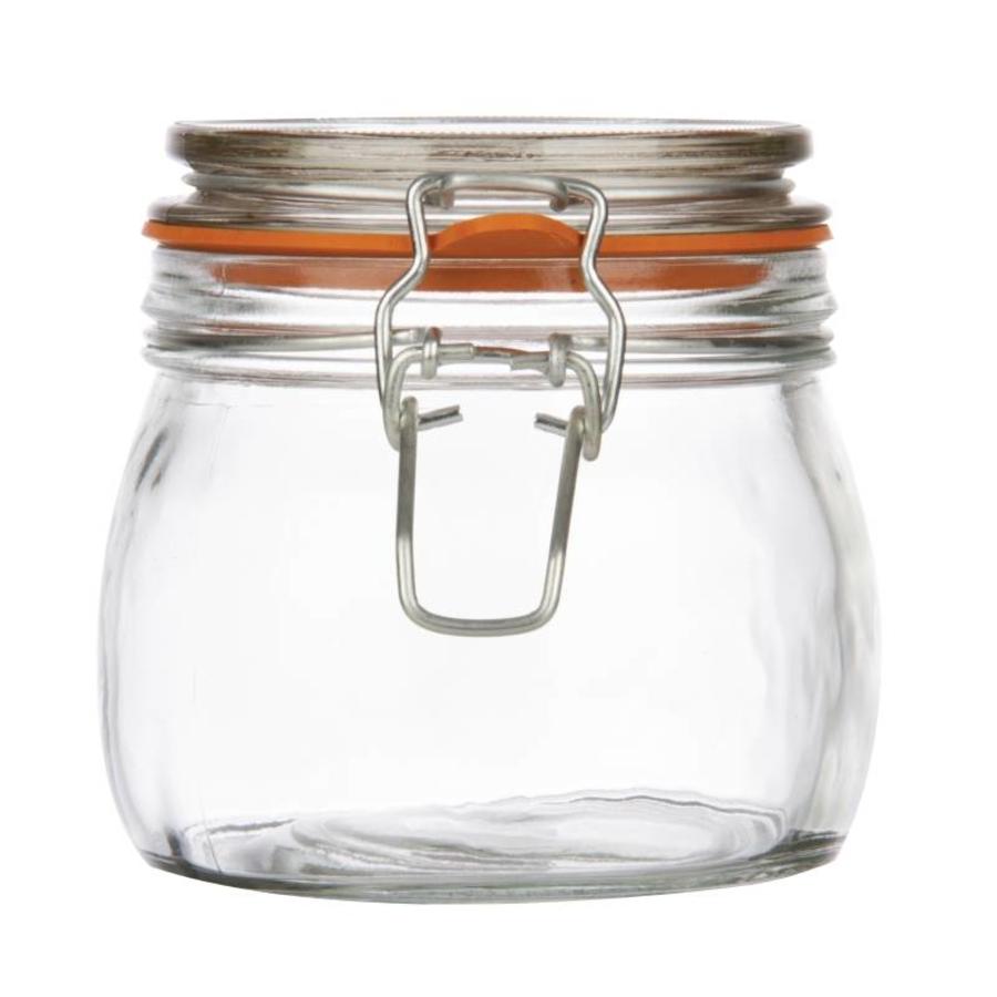 Einmachglas / Vorratsglas aus Glas mit Bügelverschluss, 0,75 l