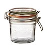 HorecaTraders Kilner glass preserving jar / storage jar with clip closure 350 ml