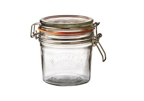  HorecaTraders Kilner glass preserving jar / storage jar with clip closure 350 ml 