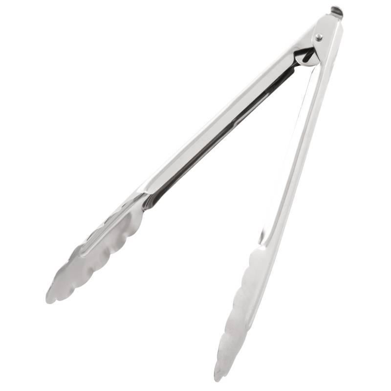 HACCP salad tongs  serving tongs stainless steel white plastic