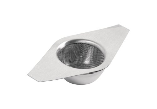  HorecaTraders Stainless steel cup strainer and holder 